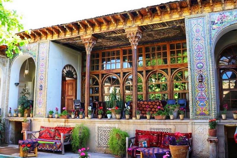 خانه های قدیمی شیراز,بناهای قدیمی شیراز,خانه های باستانی شیراز